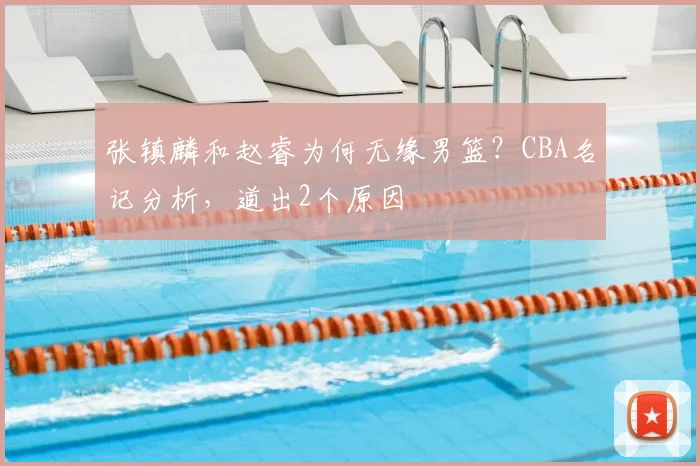 张镇麟和赵睿为何无缘男篮?CBA名记分析,道出2个原因